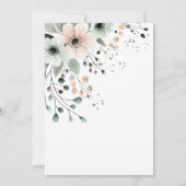 Boho Silly Goose Girl Baby Shower 招待状 (裏面)