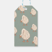 Boho Silly Goose Personalized Baby Shower  ギフトタグ (裏面)