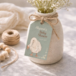 Boho Silly Goose Personalized Baby Shower  ギフトタグ