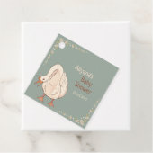 Boho Silly Goose Personalized Baby Shower  フェイバータグ (インサイチュ)