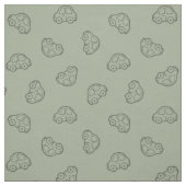 Boho Simple Cars Vehicle Modern Boy Sage Green ファブリック (見本)