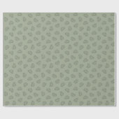 Boho Simple Cars Vehicle Modern Boy Sage Green ラッピングペーパー (フラット)