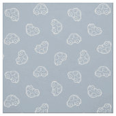 Boho Simple Cars Vehicle Modern Cute Boy Blue ファブリック (見本)