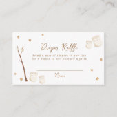 Boho S'moreおもしろいスターズおむつラッフルベビーシャワー エンクロージャーカード (正面)