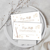 Boho S'moreおもしろいスターズおむつラッフルベビーシャワー エンクロージャーカード