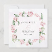 *~* Boho Snow Berry AR12 QR RSVP 結婚's 招待状 (正面)