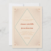 Boho Southwestern Hochzeit 招待状 (正面)