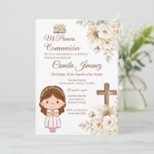 Boho Spanish First Holy Communion 招待状 (スタンド正面)