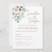 Boho Spanish Wedding Invitation 招待状 (正面)