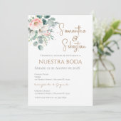 Boho Spanish Wedding Invitation 招待状 (スタンド正面)