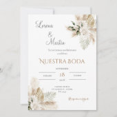 Boho Spanish Wedding Invitation 招待状 (正面)