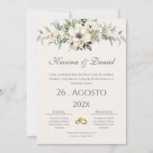 Boho Spanish Wedding Invitation 招待状 (正面)