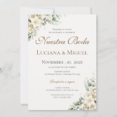 Boho Spanish Wedding Invitation 招待状 (正面)