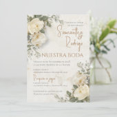 Boho Spanish Wedding Invitation 招待状 (スタンド正面)