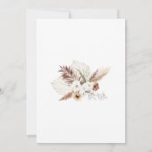 Boho Spanish Wedding Invitation 招待状 (裏面)