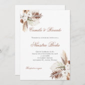 Boho Spanish Wedding Invitation 招待状 (正面/裏面)