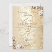 Boho Spanish Wedding Invitation 招待状 (正面)