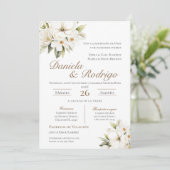 Boho Spanish Wedding Invitation 招待状 (スタンド正面)