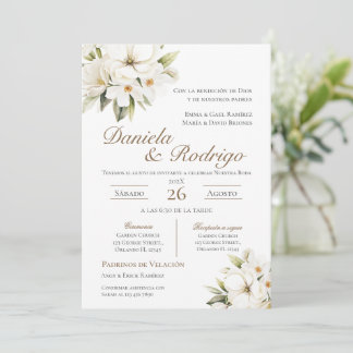 Boho Spanish Wedding Invitation 招待状