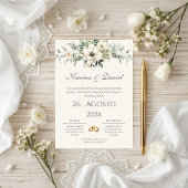Boho Spanish Wedding Invitation 招待状