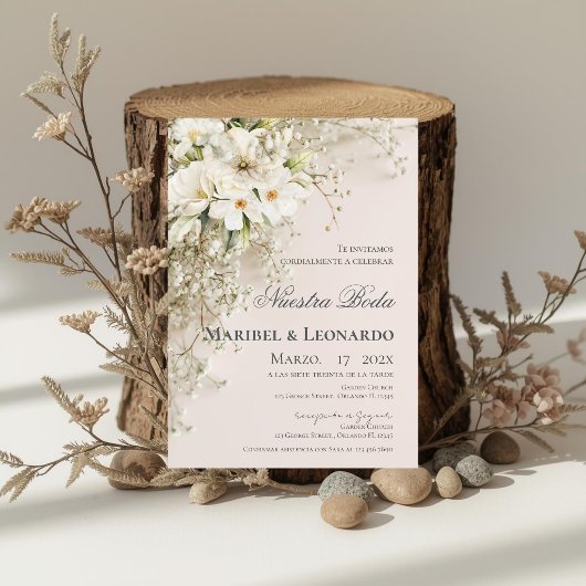 Boho Spanish Wedding Invitation 招待状