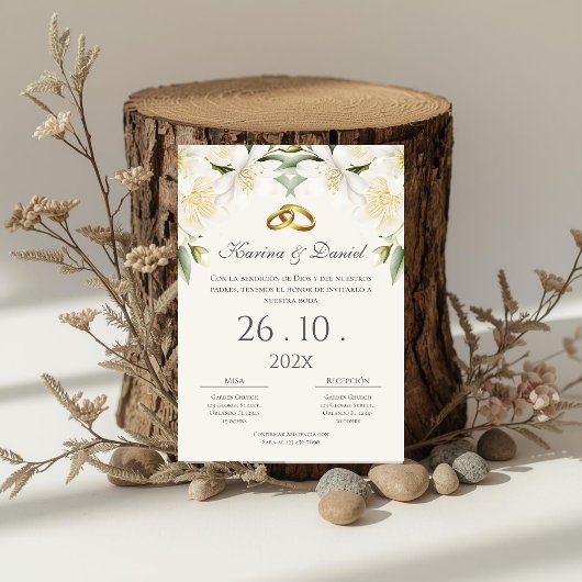 Boho Spanish Wedding Invitation 招待状