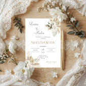 Boho Spanish Wedding Invitation 招待状