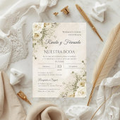 Boho Spanish Wedding Invitation 招待状