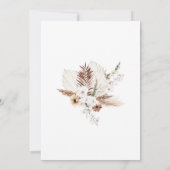 Boho Spanish Wedding Invitation 招待状 (裏面)