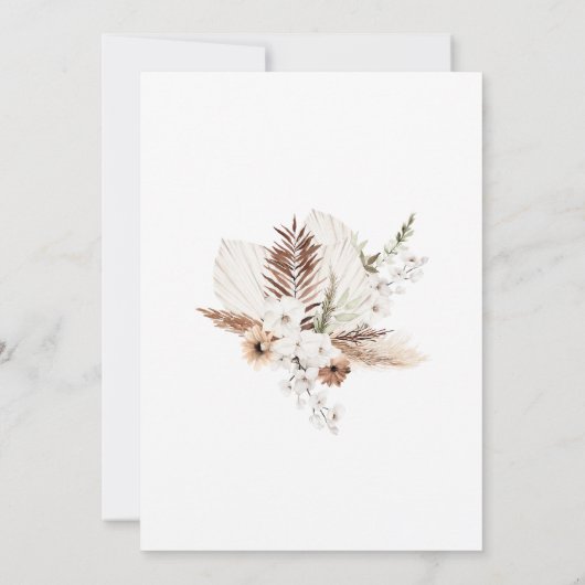 Boho Spanish Wedding Invitation 招待状 (裏面)