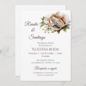 Boho Spanish Wedding Invitation 招待状 (正面/裏面)