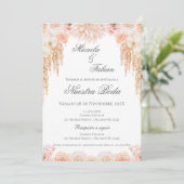 Boho Spanish Wedding Invitation 招待状 (スタンド正面)
