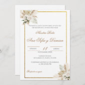 Boho Spanish Wedding Invitation 招待状 (正面/裏面)