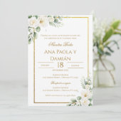 Boho Spanish Wedding Invitation 招待状 (スタンド正面)