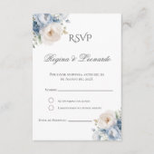 Boho Spanish Wedding RSVP Card エンクロージャーカード (正面)
