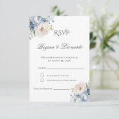 Boho Spanish Wedding RSVP Card エンクロージャーカード (スタンド正面)