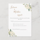 Boho Spanish Wedding RSVP Card エンクロージャーカード (正面)