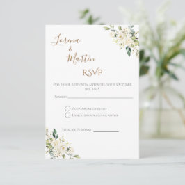 Boho Spanish Wedding RSVP Card エンクロージャーカード