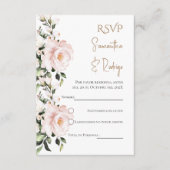 Boho Spanish Wedding RSVP Card エンクロージャーカード (正面)