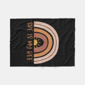 Boho Spf Is My Bff Dermatology Dermatologists Derm フリースブランケット (正面(横))