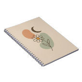 Boho Spiral Notebook – 美的ミニマリスト ノートブック (右側)
