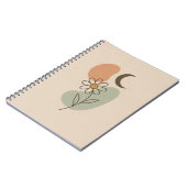 Boho Spiral Notebook – 美的ミニマリスト ノートブック (左側)