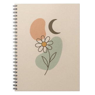Boho Spiral Notebook – 美的ミニマリスト ノートブック