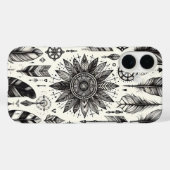 Boho Spirit – 手描き羽根&矢印Phone C Case-Mate iPhoneケース (裏面 (横))