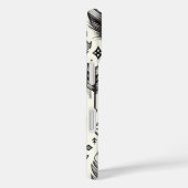 Boho Spirit – 手描き羽根&矢印Phone C Case-Mate iPhoneケース (裏面 / 右)