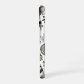 Boho Spirit – 手描き羽根&矢印Phone C iPhone 16ケース (左側面)