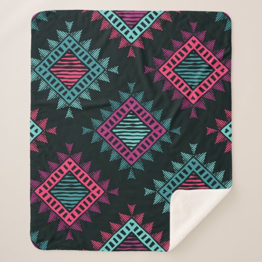 Boho Spirit：部族のシームレス シェルパブランケット (正面)