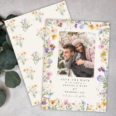 Boho Spring Wildflowers Botanical Garden 招待状