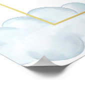 Boho Star Cloud Arch Boy Baby Showerへようこそ ポスター (角)