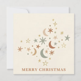 Boho Star Cluster Christmas シーズンカード
